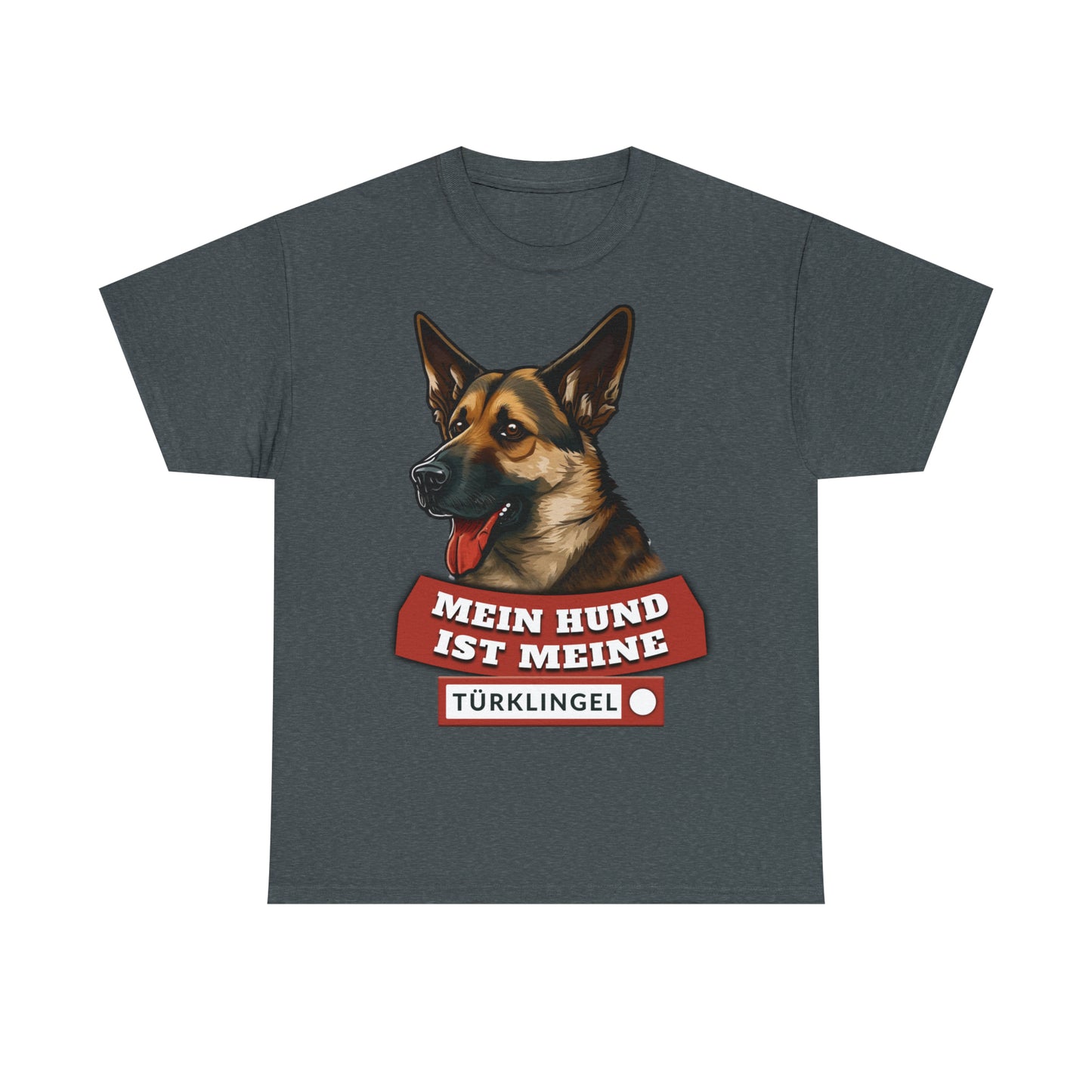 Fun-Shirt - Mein Hund ist meine Türklingel - Unisex Heavy Cotton Tee