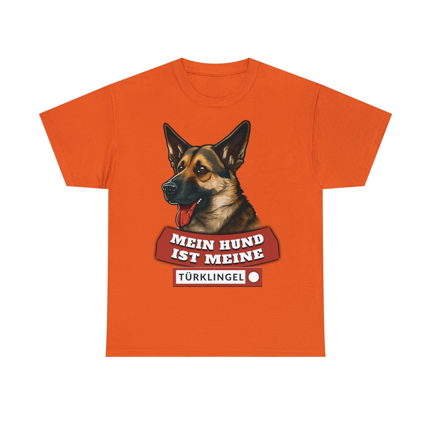 Fun-Shirt - Mein Hund ist meine Türklingel - Unisex Heavy Cotton Tee