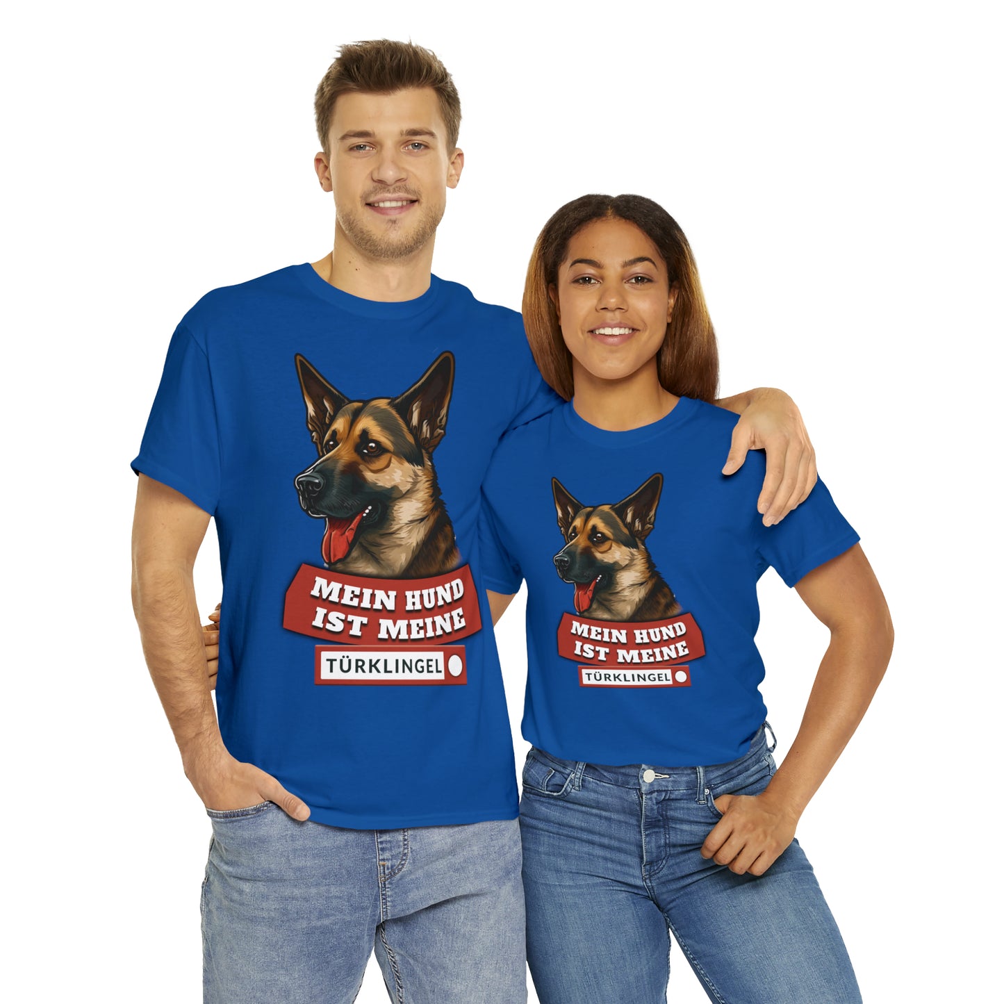 Fun-Shirt - Mein Hund ist meine Türklingel - Unisex Heavy Cotton Tee