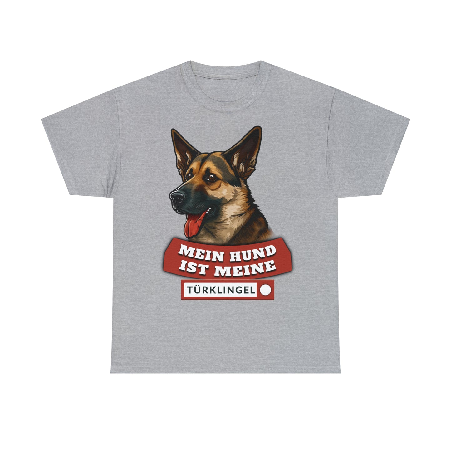 Fun-Shirt - Mein Hund ist meine Türklingel - Unisex Heavy Cotton Tee