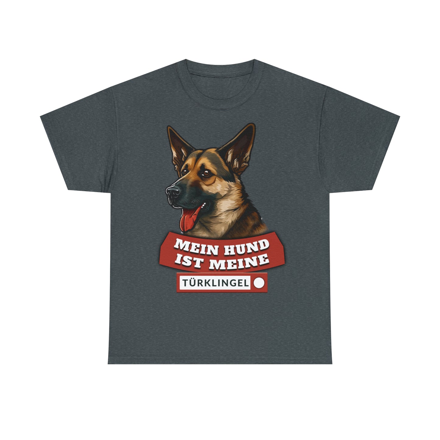 Fun-Shirt - Mein Hund ist meine Türklingel - Unisex Heavy Cotton Tee