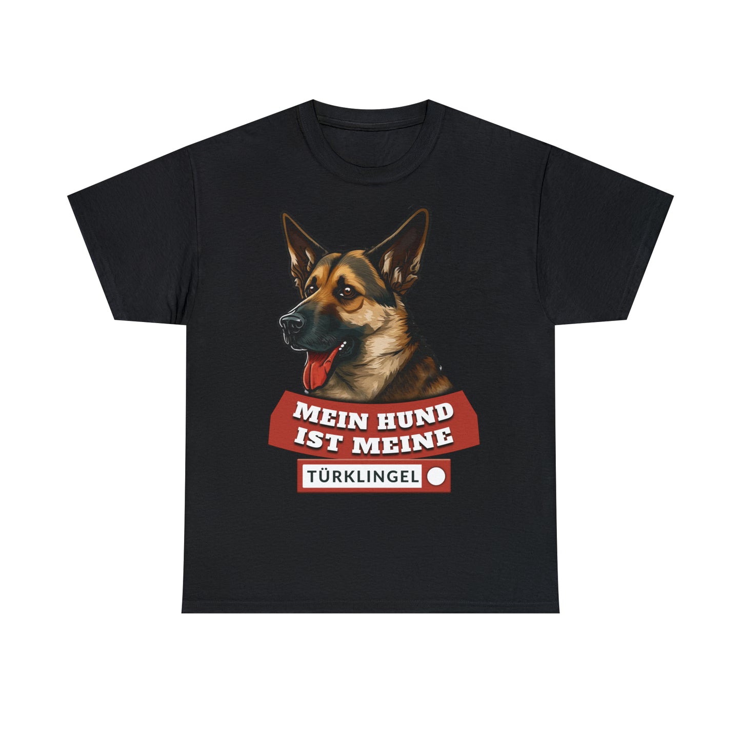 Fun-Shirt - Mein Hund ist meine Türklingel - Unisex Heavy Cotton Tee