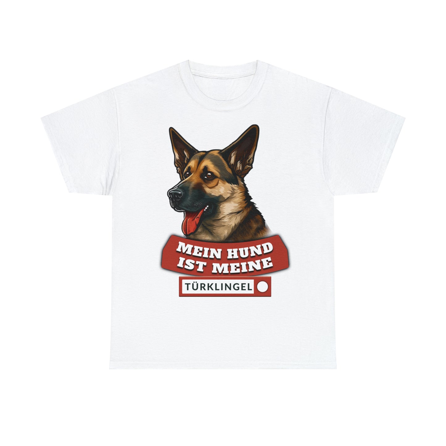 Fun-Shirt - Mein Hund ist meine Türklingel - Unisex Heavy Cotton Tee