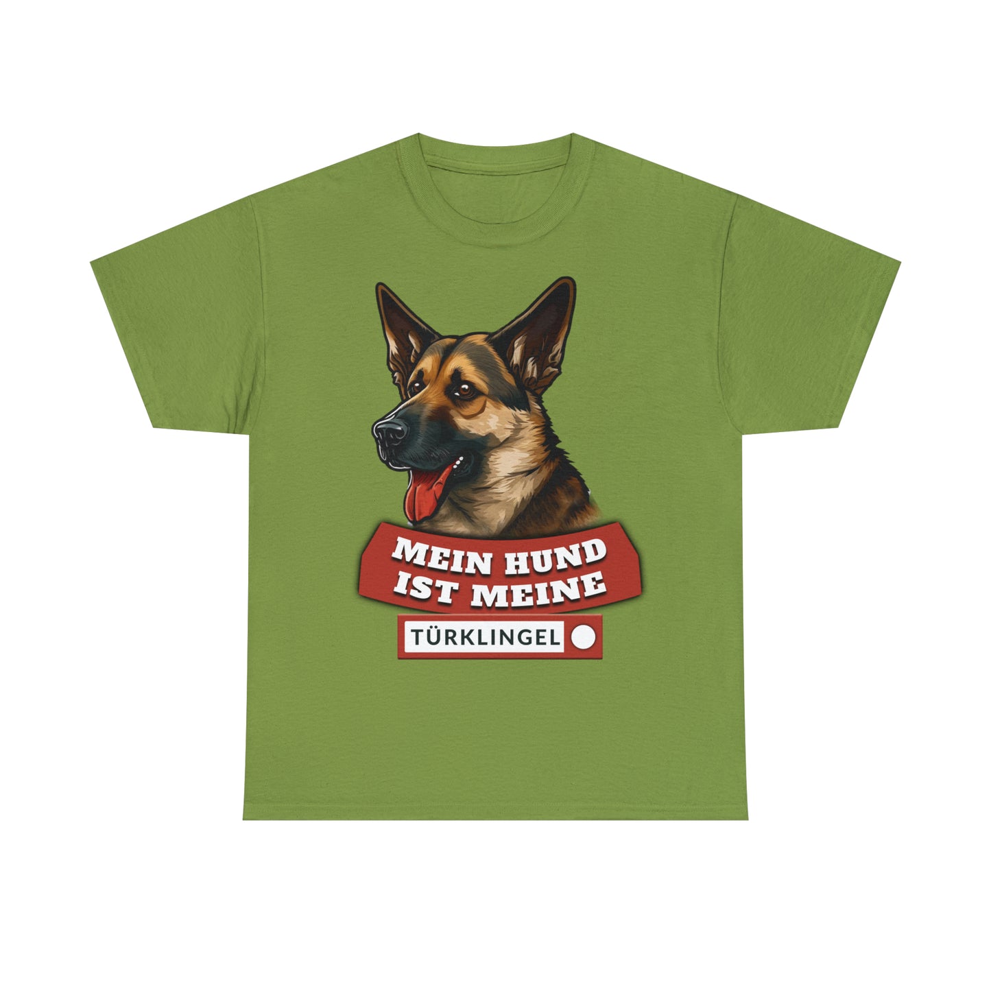 Fun-Shirt - Mein Hund ist meine Türklingel - Unisex Heavy Cotton Tee