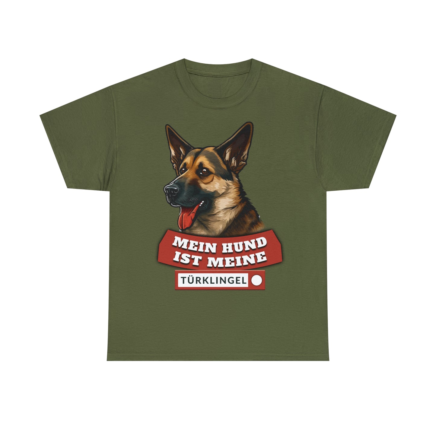 Fun-Shirt - Mein Hund ist meine Türklingel - Unisex Heavy Cotton Tee