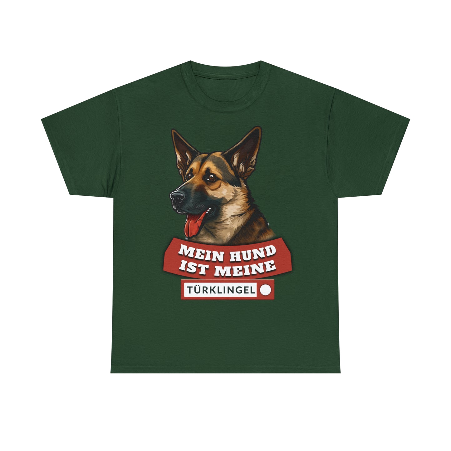 Fun-Shirt - Mein Hund ist meine Türklingel - Unisex Heavy Cotton Tee