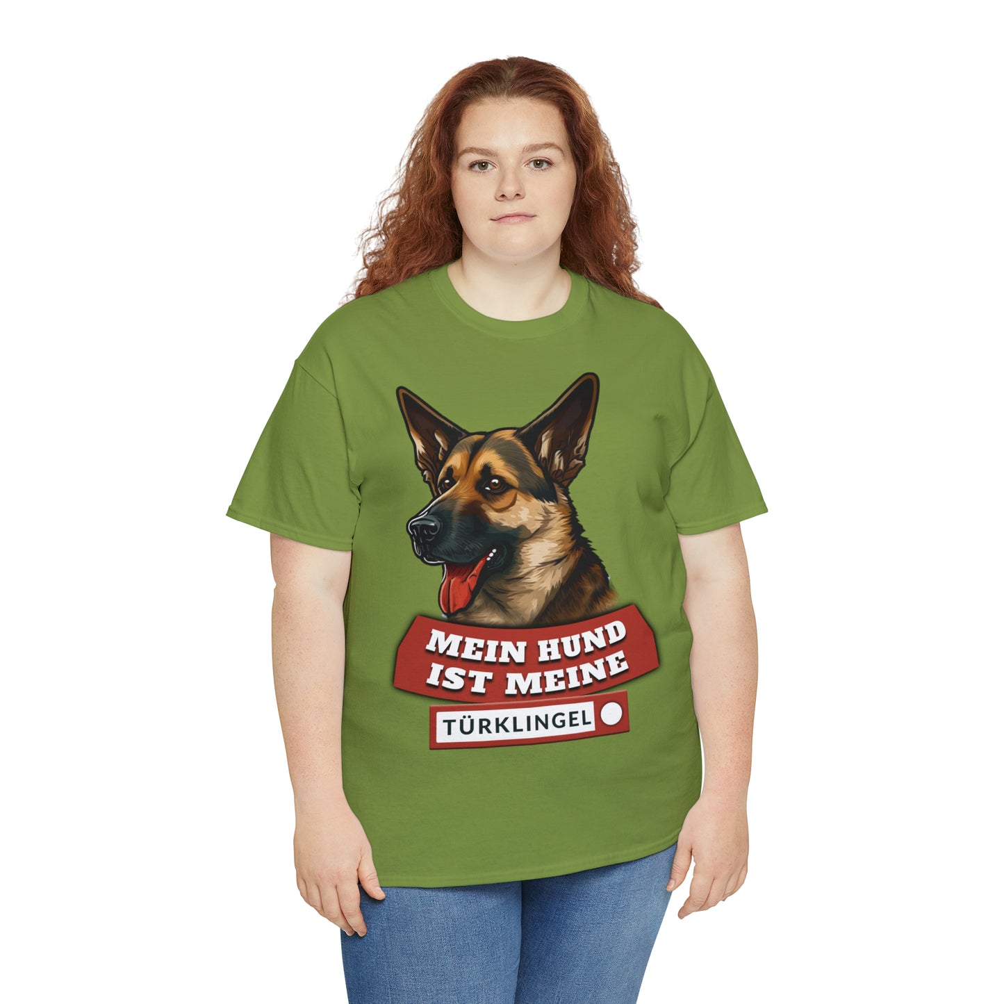 Fun-Shirt - Mein Hund ist meine Türklingel - Unisex Heavy Cotton Tee