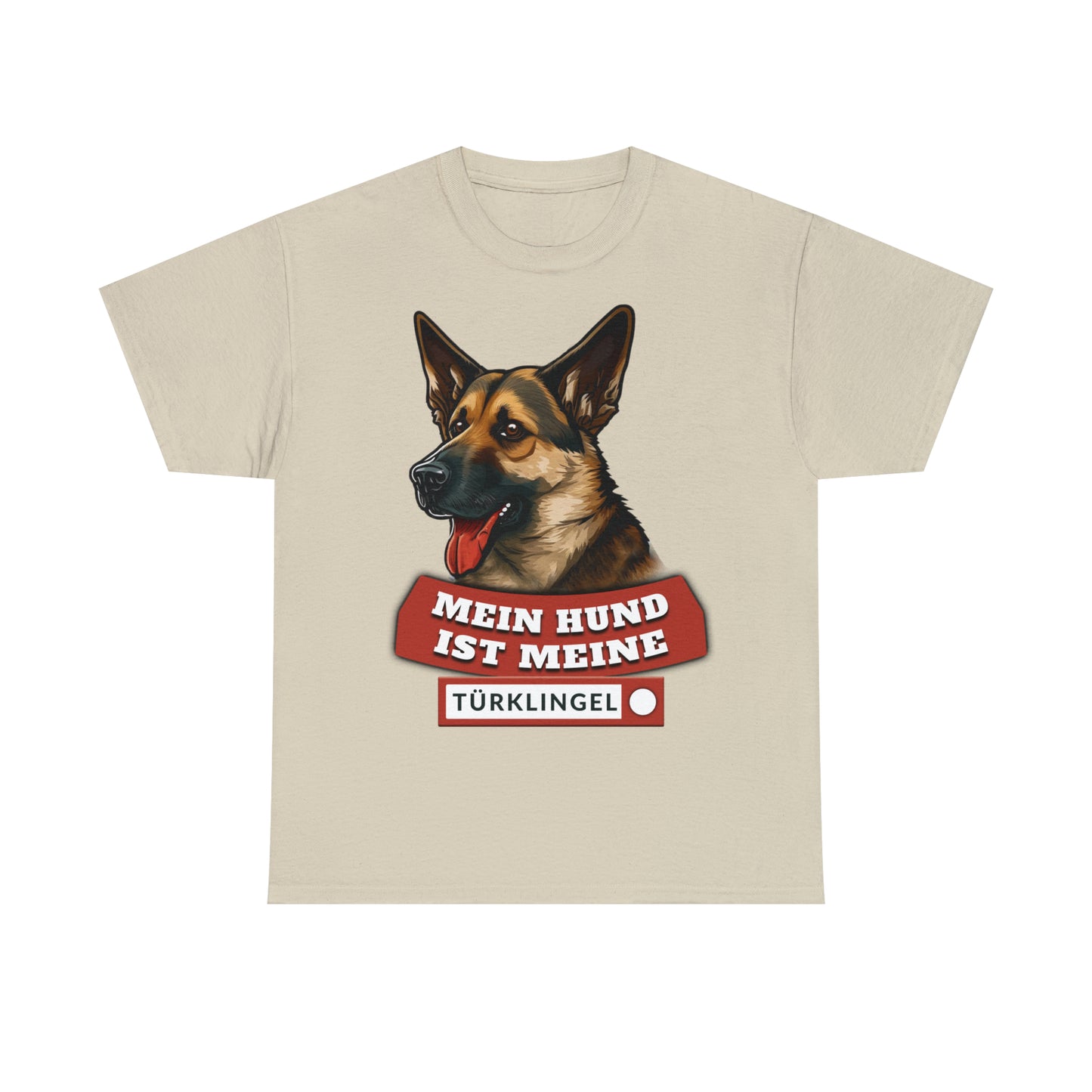 Fun-Shirt - Mein Hund ist meine Türklingel - Unisex Heavy Cotton Tee